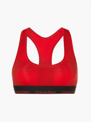 Red Calvin Klein Modern Cotton Women Bra | HTUP-74619