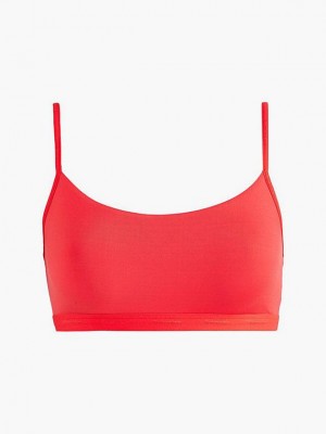 Red Calvin Klein String - Form To Body Women Bra | BVKN-12653