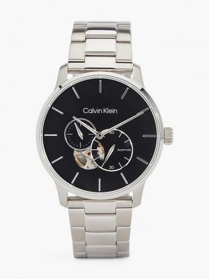 Silver Calvin Klein Automatic Men Watch | BMKL-31579