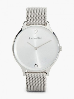 Silver Calvin Klein Timeless 2h Women Watch | XZIB-30615