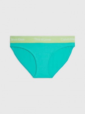 Turquoise Calvin Klein Bikini - Pride Women Briefs | KCVX-14530
