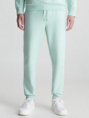 Turquoise Calvin Klein Relaxed Organic Cotton Men Joggers | BCZU-61897