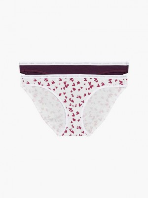 White Calvin Klein 2 Pack Bikini - CK One Women Briefs | CVOY-28096