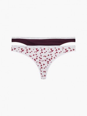 White Calvin Klein 2 Pack - CK One Women Thong | ACIG-01872