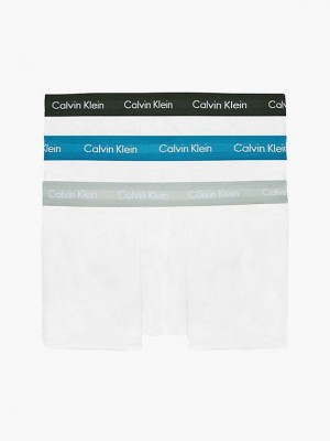 White Calvin Klein 3 Pack Low Rise - Cotton Stretch Men Briefs | TMGB-91850
