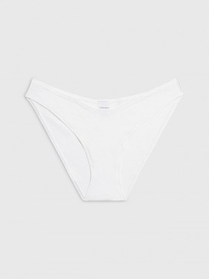 White Calvin Klein Bikini - Flex Fit Women Briefs | ZDBC-06582
