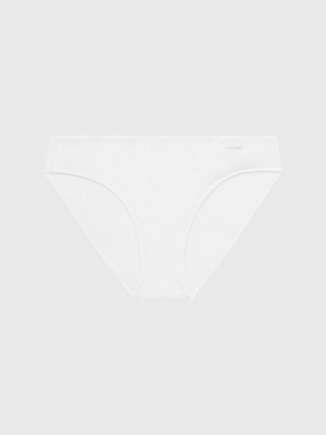 White Calvin Klein Bikini - Sheer Marquisette Women Briefs | DVAT-50432