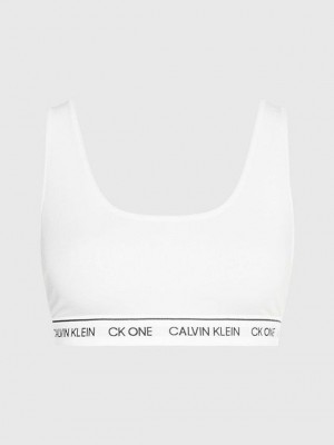 White Calvin Klein CK One Recycled Women Bra | GDQE-51964