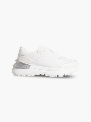 White Calvin Klein Chunky Slip-On Women Sneakers | LDFA-97401