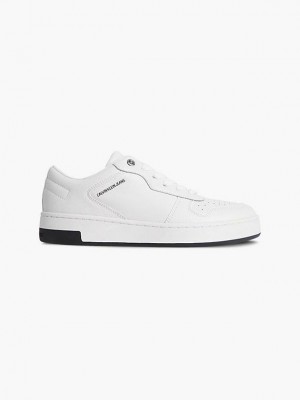 White Calvin Klein Classic Women Sneakers | EFKR-89231