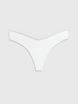 White Calvin Klein Flex Fit Women Thong | GDXW-92546
