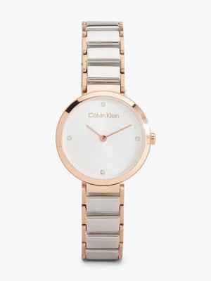 White Calvin Klein Minimalistic T Bar Women Watch | YASW-26783