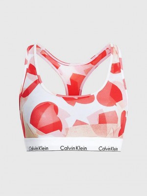 White Calvin Klein Modern V-Day Women Bra | HZFJ-85497