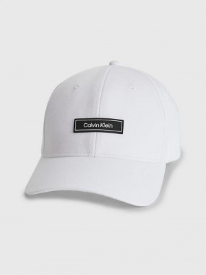 White Calvin Klein Organic Cotton Men Cap | RSPK-34750
