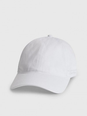 White Calvin Klein Organic Cotton Women Cap | RIBE-19250