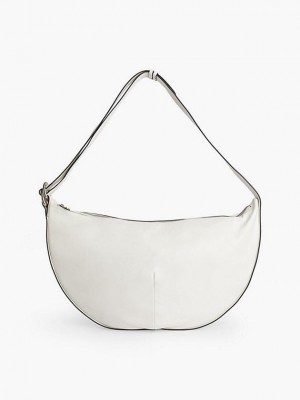 White Calvin Klein Oversized Hobo Women Bags | TSOV-76128