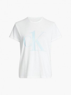 White Calvin Klein Pyjama - CK One Women Top | PHKQ-27143