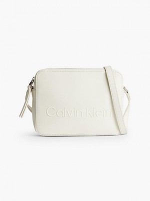 White Calvin Klein Recycled Crossbody Women Bags | TESF-39620