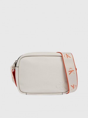 White Calvin Klein Recycled Crossbody Women Bags | TGUY-52694