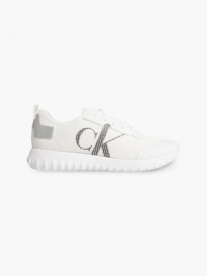 White Calvin Klein Recycled Men Sneakers | KWRV-15708