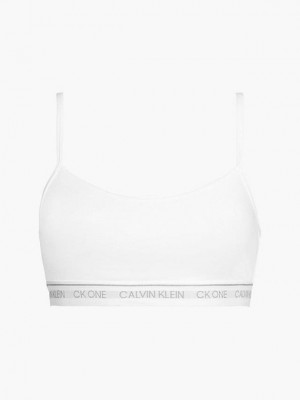 White Calvin Klein String - CK One Women Bra | TMHJ-86435