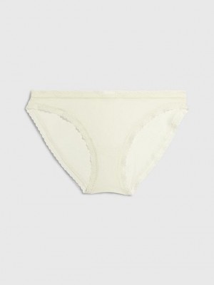 Yellow Calvin Klein Bikini - Bottoms Up Women Briefs | AVSJ-69281