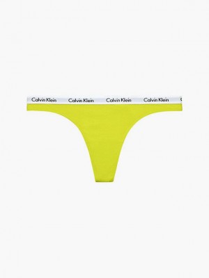 Yellow Calvin Klein Carousel Women Thong | SIXR-02395