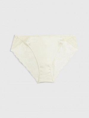 Yellow Calvin Klein Lace Bikini Women Briefs | TIXQ-07253