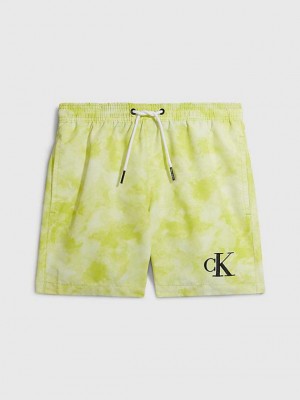 Yellow Calvin Klein Swim - Authentic Boys's Shorts | FBWY-69453