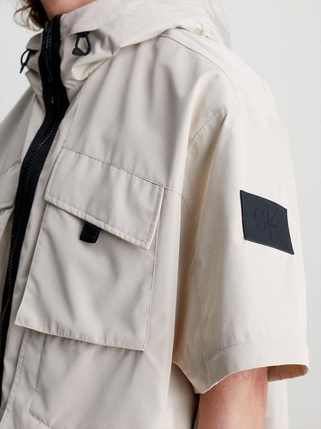 Beige Calvin Klein 2-In-1 Relaxed Parka Men Coat | BMYH-23859