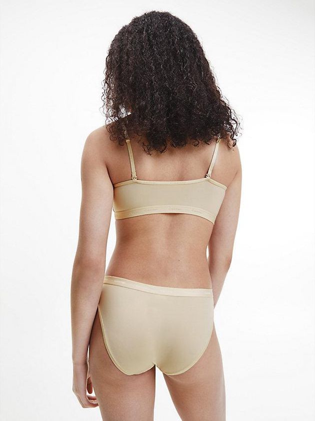 Beige Calvin Klein Bikini - Form To Body Women Briefs | UFZM-27149