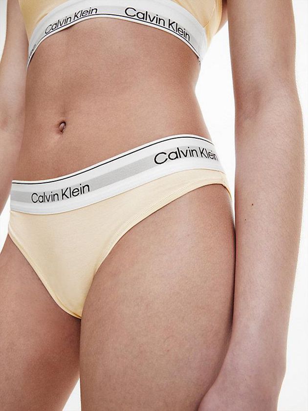 Beige Calvin Klein Bikini - Modern Cotton Women Briefs | KEOZ-91234
