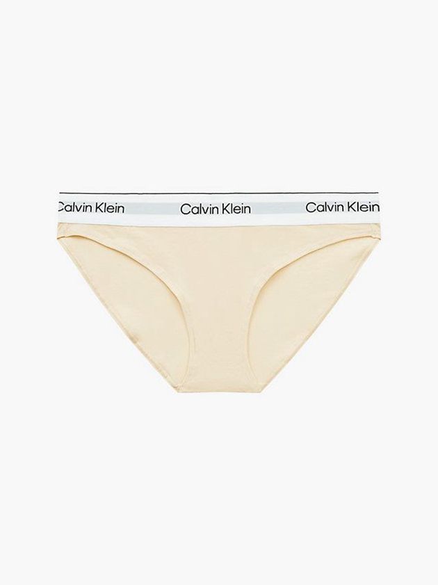 Beige Calvin Klein Bikini - Modern Cotton Women Briefs | KEOZ-91234