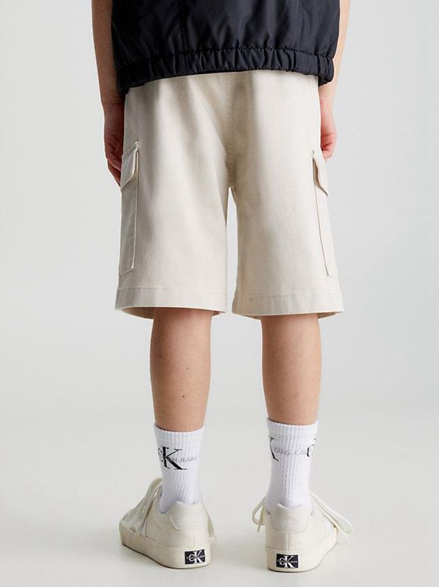 Beige Calvin Klein Cargo Boys's Shorts | KPLI-17925