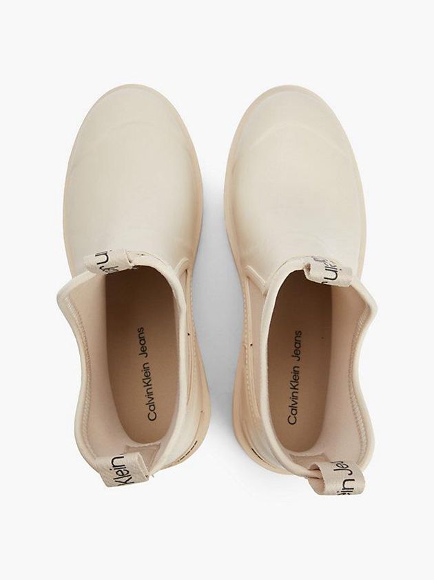 Beige Calvin Klein Chelsea Rain Women Boots | LNPD-84623