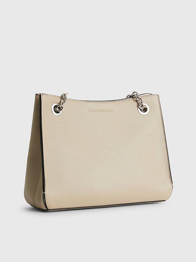 Beige Calvin Klein Convertible Shoulder Women Bags | CNAP-06594