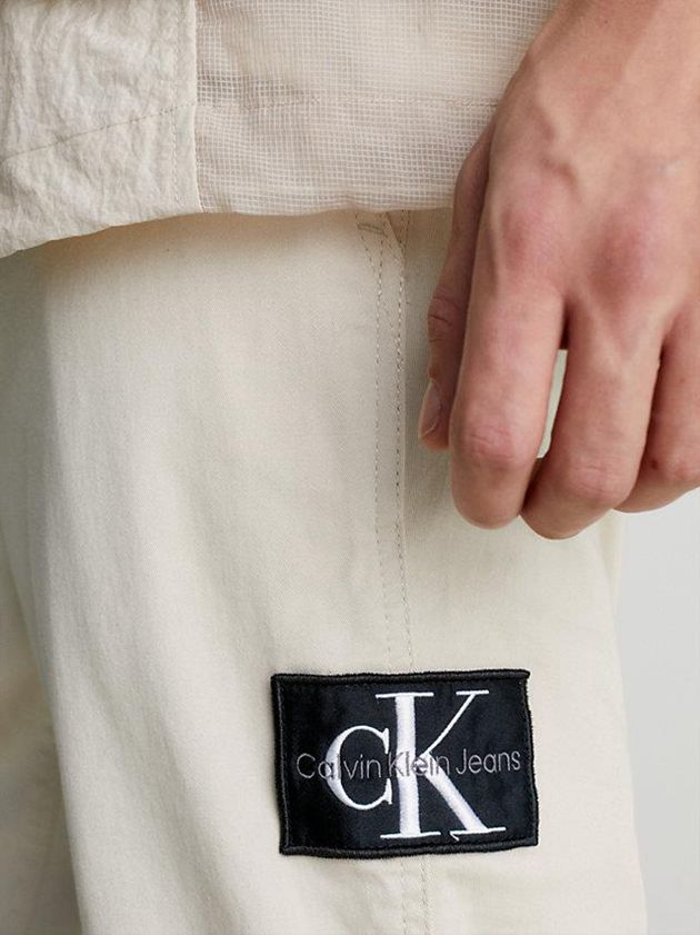 Beige Calvin Klein Cotton Twill Skinny Chinos Men Pants | GDOH-65710