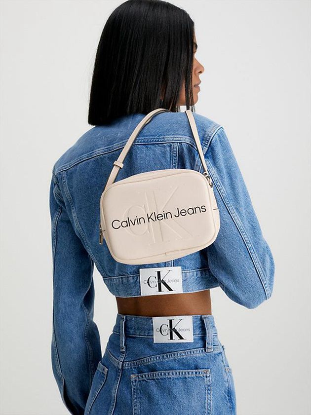 Beige Calvin Klein Crossbody Women Bags | VYCP-84902