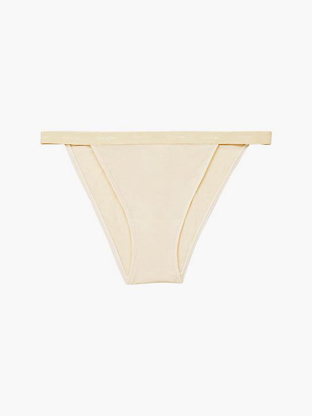 Beige Calvin Klein Form To Body Women Thong | POJD-14763