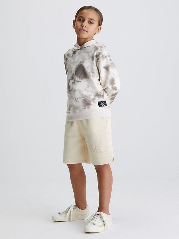 Beige Calvin Klein Interlock Pique Boys's Shorts | WAGL-50263