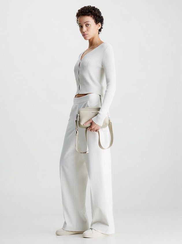 Beige Calvin Klein Large Recycled Crossbody Women Bags | WTCQ-05462
