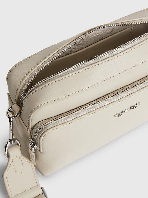 Beige Calvin Klein Large Recycled Crossbody Women Bags | WTCQ-05462
