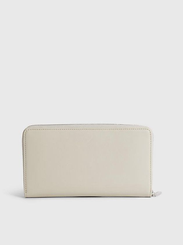 Beige Calvin Klein Large Recycled Rfid Women Wallet | VUPT-73928