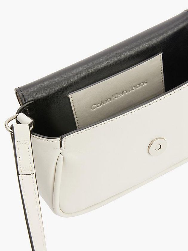 Beige Calvin Klein Logo Crossbody Women Bags | XJQV-43896