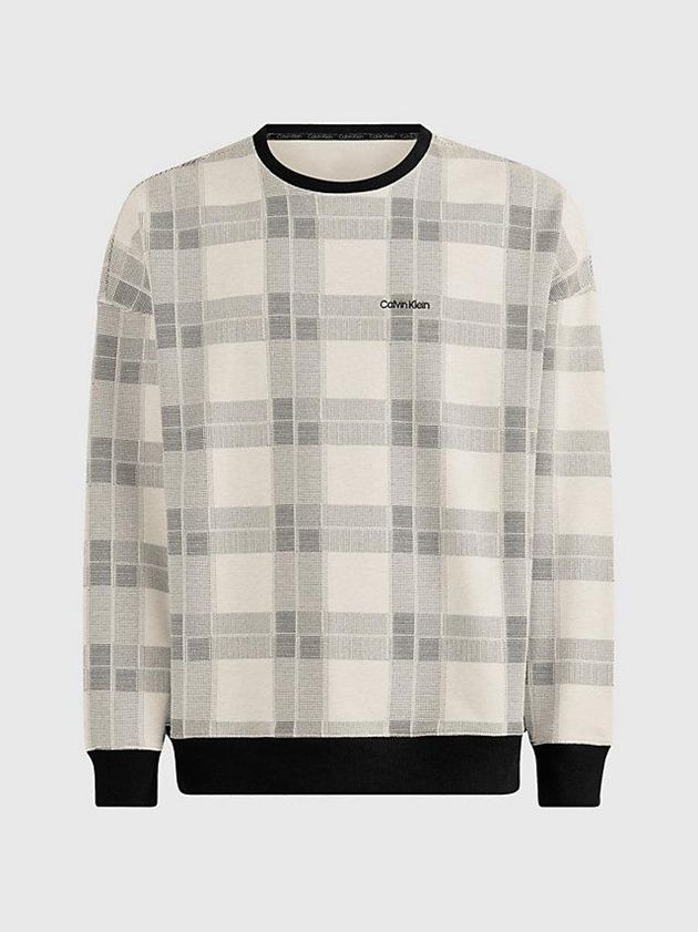 Beige Calvin Klein Lounge Men Sweatshirt | XPDA-70348