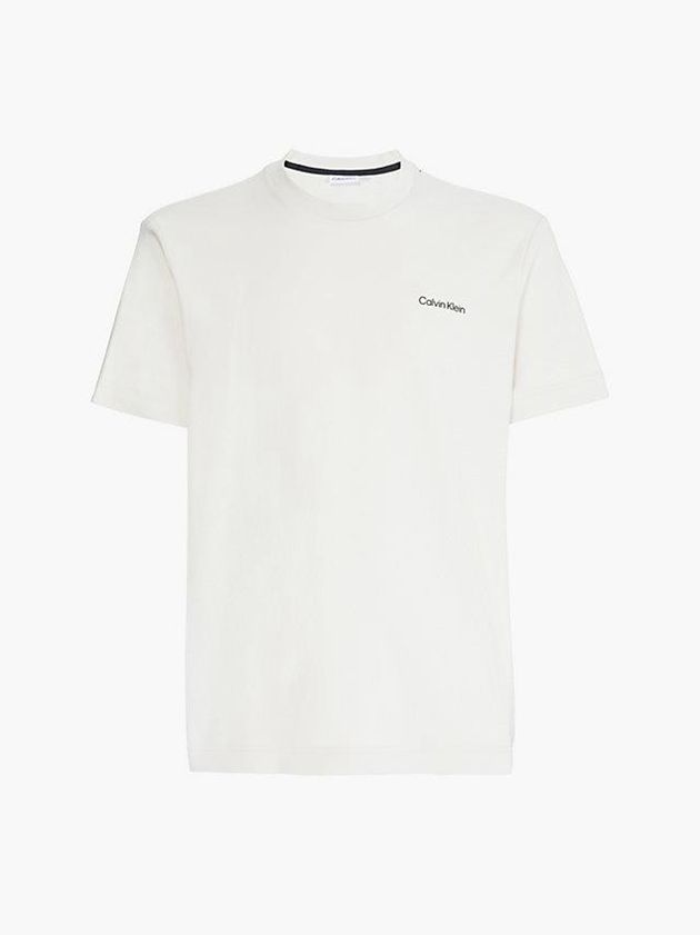 Beige Calvin Klein Organic Cotton Men T-Shirt | BFQW-75432