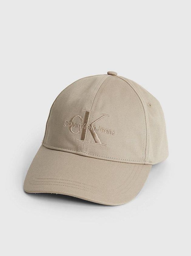 Beige Calvin Klein Organic Cotton Twill Women Cap | LEAV-40768