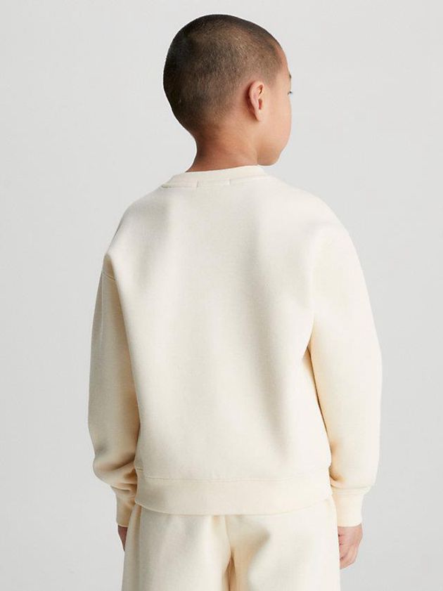 Beige Calvin Klein Pique Boys's Sweatshirt | AVRX-60475