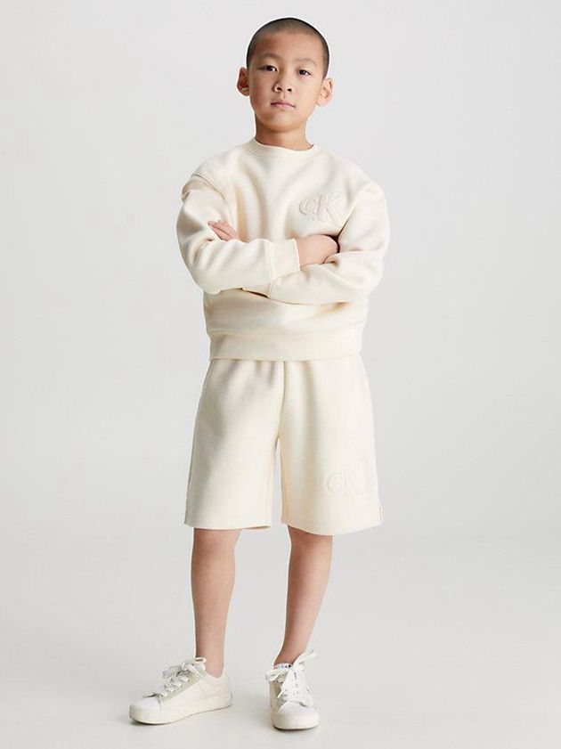 Beige Calvin Klein Pique Boys's Sweatshirt | AVRX-60475