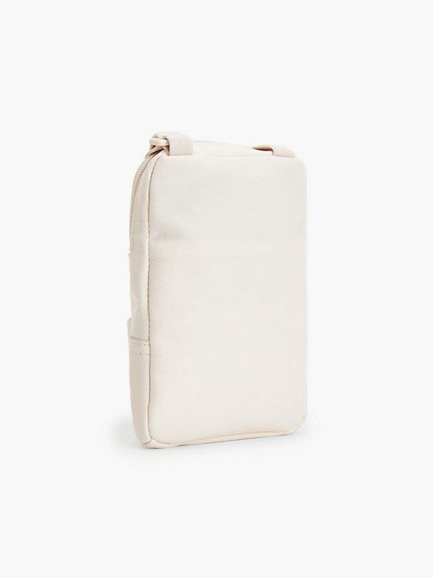 Beige Calvin Klein Recycled Crossbody Phone Pouch Women Bags | JXEK-07416